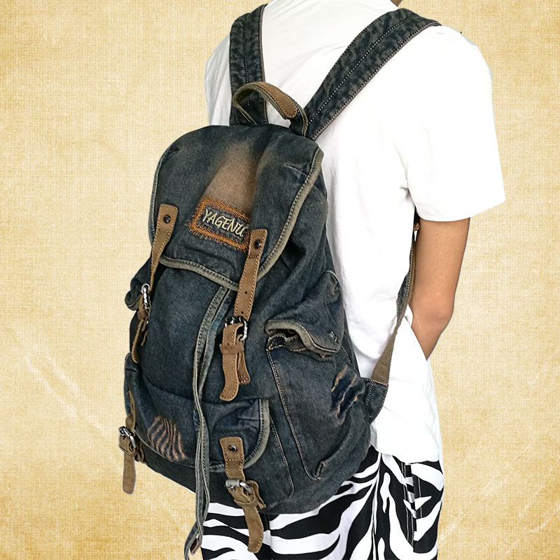 Sac à dos rétro en toile et cu - Canvas Backpack Casual avis et prix