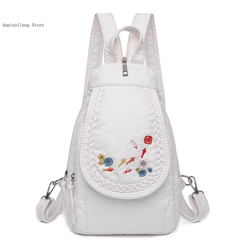 Sac à dos en cuir PU souple po - Fashion Backpack Women avis et prix